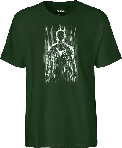 The spider under the rain