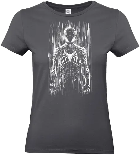 The spider under the rain - hero, comics, movies, scifi, science fiction, rain, graphic - Standard T-Shirt (Frauen)