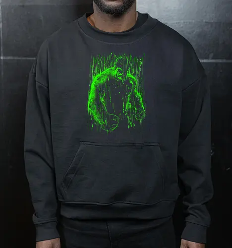 The big guy under the rain - hero, big guy, comics, movies, scifi, pop culture - Cropped Sweatshirt
