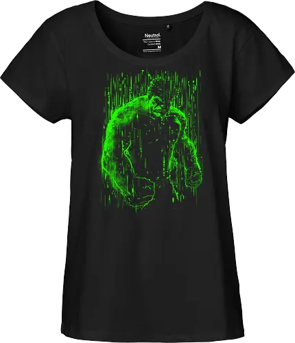 The big guy under the rain - hero, big guy, comics, movies, scifi, pop culture - Fairtrade Girl Shirt