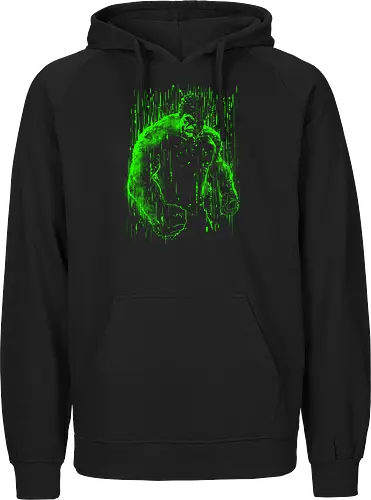 The big guy under the rain - hero, big guy, comics, movies, scifi, pop culture - Fairtrade Hoodie