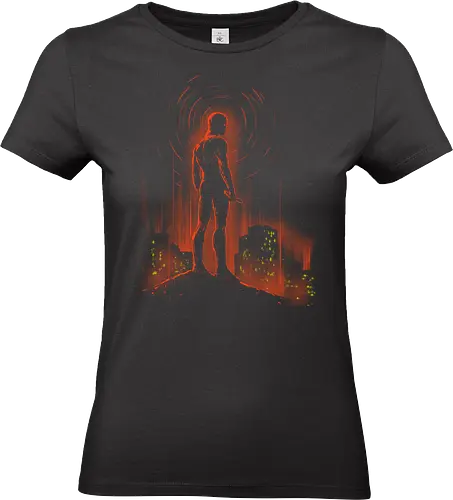 A world on fire - hero, hell's kitchen, tv show, comics, pop culture, scifi - Standard T-Shirt (Frauen)