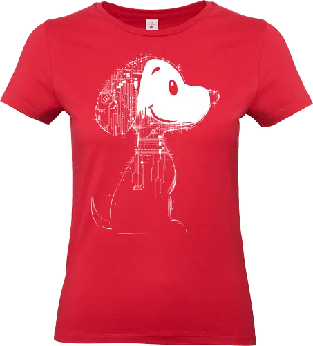 Beagle of tomorrow - beagle, cute, comics, futuristic, robot, pop culture - Standard T-Shirt (Frauen)