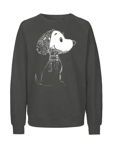 Beagle of tomorrow - beagle, cute, comics, futuristic, robot, pop culture - Fairtrade Sweatshirt