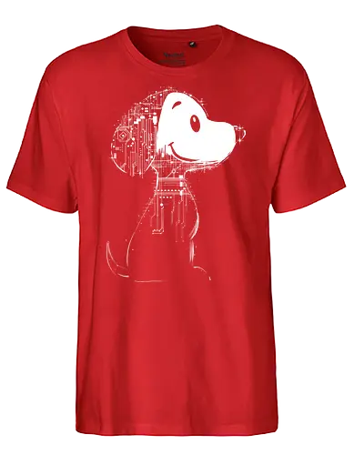 Beagle of tomorrow - beagle, cute, comics, futuristic, robot, pop culture - Fairtrade T-Shirt