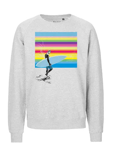 CMYK surfer - surf, surfer, sport, summer, travel, nature, ocean, dea - Fairtrade Sweatshirt