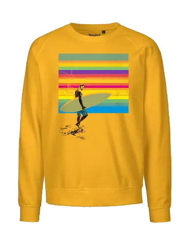 CMYK surfer - surf, surfer, sport, summer, travel, nature, ocean, dea - Fairtrade Sweatshirt