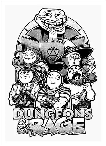 Dungeons and Rage Meme