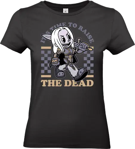 Game Mascot Undead King - Video Games, Video Game, Game, Games, Gamer, Mascot, Retro, Vintage, Retro Vintage, Retro Gamer, Retro Cartoon, Undead, Rpg, Magic, Magical, Lich, King, Skeleton - Standard T-Shirt (Frauen)