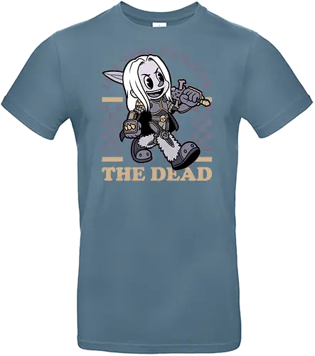 Game Mascot Undead King - Video Games, Video Game, Game, Games, Gamer, Mascot, Retro, Vintage, Retro Vintage, Retro Gamer, Retro Cartoon, Undead, Rpg, Magic, Magical, Lich, King, Skeleton - Standard T-Shirt