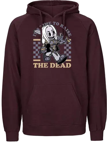 Game Mascot Undead King - Video Games, Video Game, Game, Games, Gamer, Mascot, Retro, Vintage, Retro Vintage, Retro Gamer, Retro Cartoon, Undead, Rpg, Magic, Magical, Lich, King, Skeleton - Fairtrade Hoodie