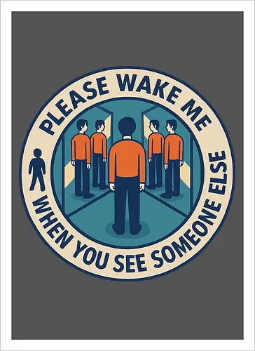 Please wake me when you see someone else