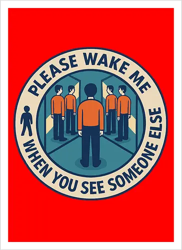 Please wake me when you see someone else