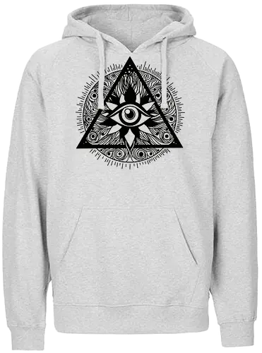 Dritte Auge - auge, abstrakt, künst, art, weiß-schwarz, blackandwhite, eye - Fairtrade Hoodie