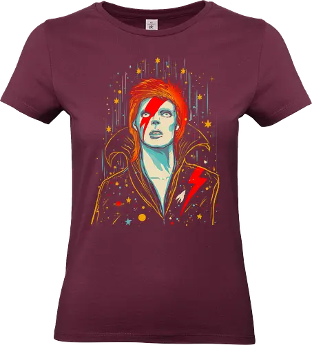 Glamourous starlord - ziggy, music, rock, starlord, glamour, glitter rock star - Standard T-Shirt (Frauen)