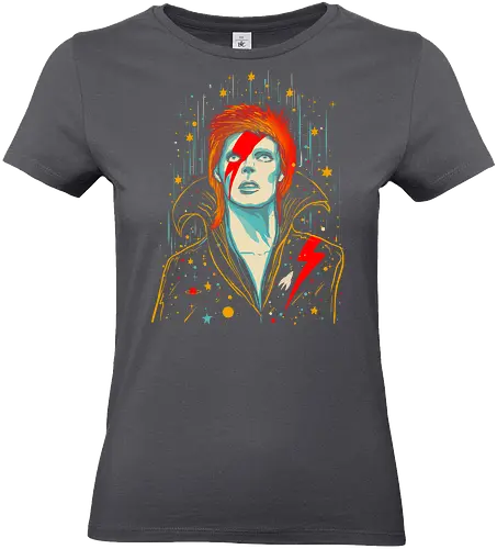 Glamourous starlord - ziggy, music, rock, starlord, glamour, glitter rock star - Standard T-Shirt (Frauen)