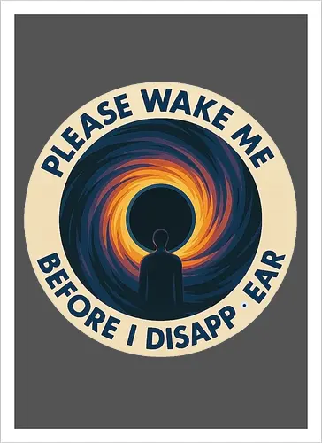 Please wake me before I disappear