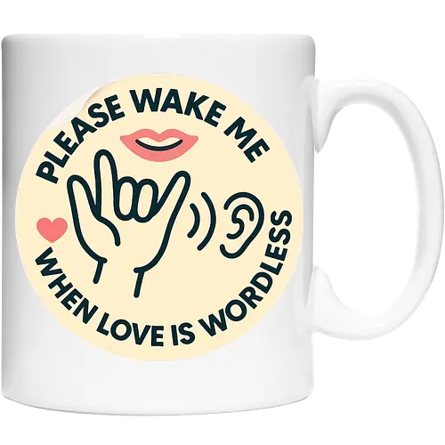 Please wake me when love is wordless