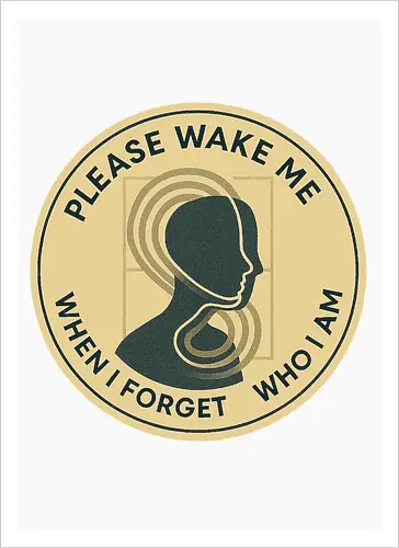Please wake me when I forget who I am