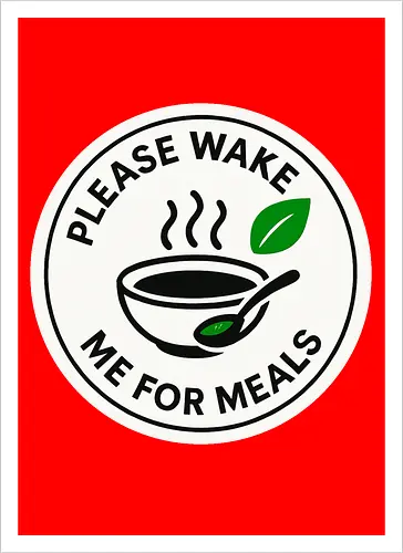 Please wake me for meals