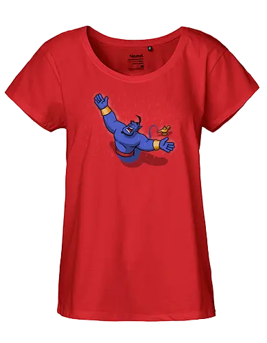 The Lamp Redemption! - the-shawshank-redemption, shawshank-redemption, jail, prison, rain, movies, aladdin, genie, funny - Fairtrade Girl Shirt