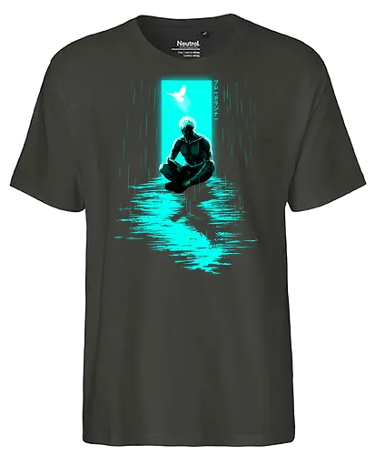 Like Tears in Rain - bladerunner, roy, futuristic, neon cyberpunkers, doandroidsdreamofelectricsheep, android - Fairtrade T-Shirt