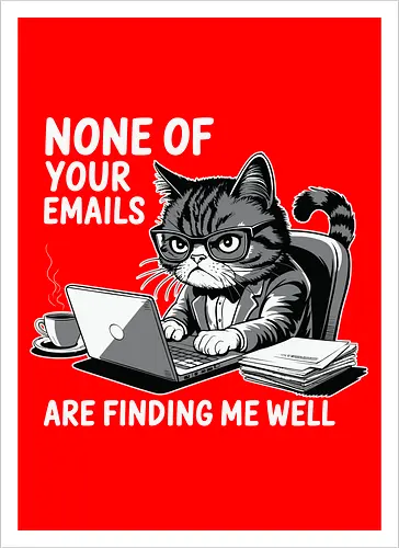 None of your emails are finding me well