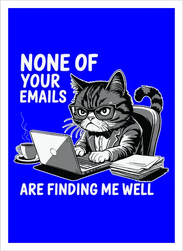 None of your emails are finding me well