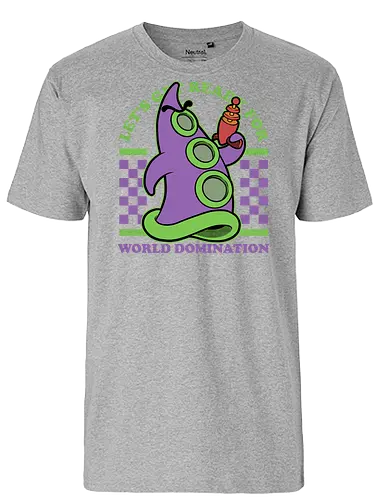 Game Mascot Evil Tentacle - Video Games, Video Game, Game, Games, Gamer, Mascot, Retro, Vintage, Retro Vintage, Retro Gamer, Retro Cartoon, Fantasy, Adventure, Investigation, Investigate, Classic, Tentacles, Tentacle, World Domination - Fairtrade T-Shirt