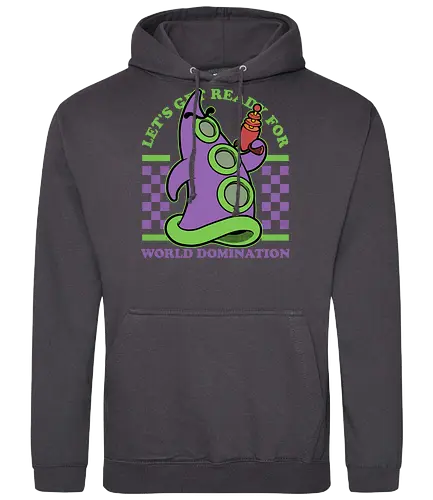 Game Mascot Evil Tentacle - Video Games, Video Game, Game, Games, Gamer, Mascot, Retro, Vintage, Retro Vintage, Retro Gamer, Retro Cartoon, Fantasy, Adventure, Investigation, Investigate, Classic, Tentacles, Tentacle, World Domination - Standard Hoodie