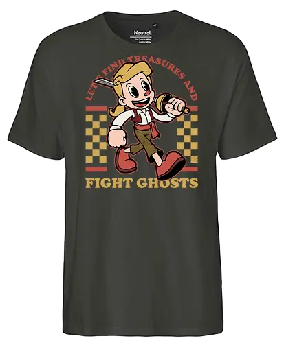 Game Mascot Monkey Pirate - Video Games, Video Game, Game, Games, Gamer, Mascot, Retro, Vintage, Retro Vintage, Retro Gamer, Retro Cartoon, Monkey, Pirates, Pirate, Fantasy, Adventure, Sword, Ghosts, Ghost, Treasure Hunter, Treasure - Fairtrade T-Shirt