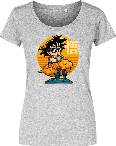 Cloud Anime Hero - retro vintage, kids, cloud, super hero, martial arts, fight, fighting, champion, championship, anime, manga, fun, funny, cute, classic, tv show - Damen T-Shirt