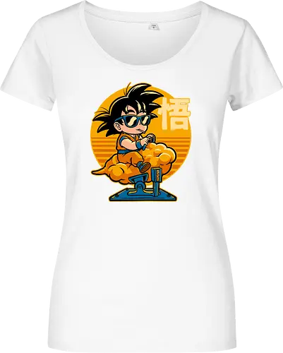 Cloud Anime Hero - retro vintage, kids, cloud, super hero, martial arts, fight, fighting, champion, championship, anime, manga, fun, funny, cute, classic, tv show - Damen T-Shirt