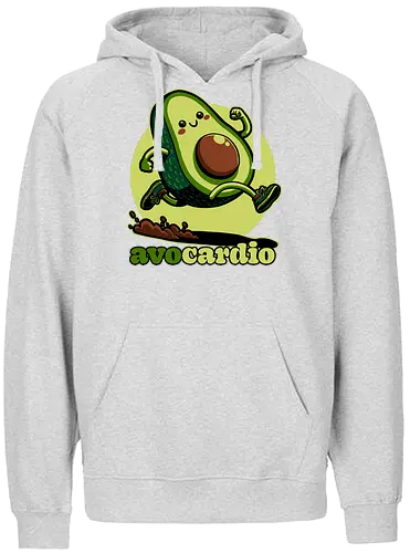 Avocado Exercise  - Exercise, avocado, food, run, fun, funny, happy, adorable, pun, vegan, guacamole - Fairtrade Hoodie