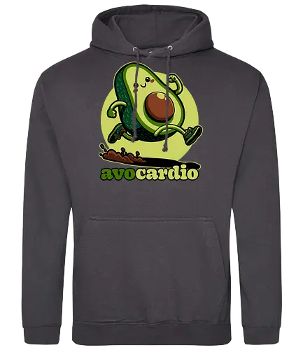 Avocado Exercise  - Exercise, avocado, food, run, fun, funny, happy, adorable, pun, vegan, guacamole - Standard Hoodie