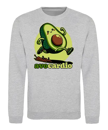 Avocado Exercise  - Exercise, avocado, food, run, fun, funny, happy, adorable, pun, vegan, guacamole - Sweatshirt