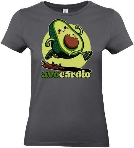Avocado Exercise  - Exercise, avocado, food, run, fun, funny, happy, adorable, pun, vegan, guacamole - Standard T-Shirt (Frauen)