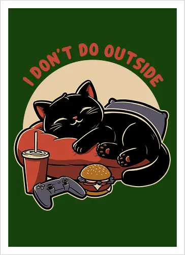 Lazy Gamer Cat 