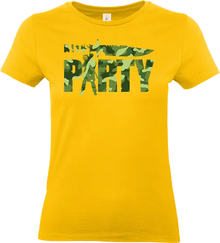 Let's Party - 80s Movies - 80s movies, 80s, action film, action movies, army, camouflage, childhood, gunfighter, gym, ill be back, kidnapping, military, retro, veteran, classic movies - Standard T-Shirt (Frauen)