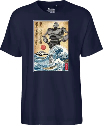 Iron giant in Japan woodblock