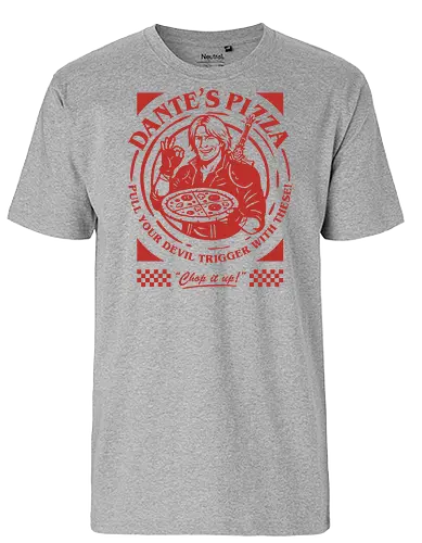 Devil Pizza - devil may cry, dante, game, pizza - Fairtrade T-Shirt