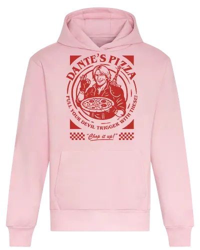 Devil Pizza - devil may cry, dante, game, pizza - Heavyweight Hoodie