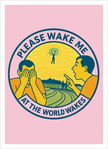Please wake me as the world wakes