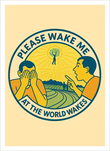 Please wake me as the world wakes