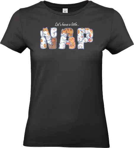 Let's have a little nap... - cats, katzen, niedlich, schlafen, napping, nickerchen - Standard T-Shirt (Frauen)