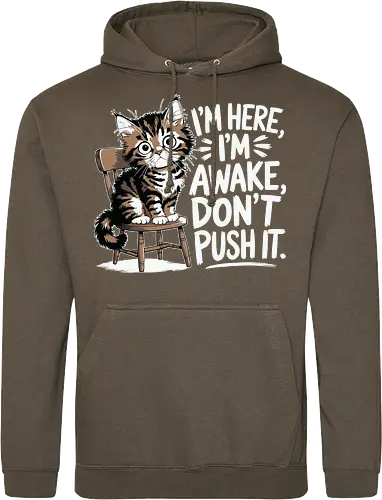 I'm here, I'm awake, don't push it