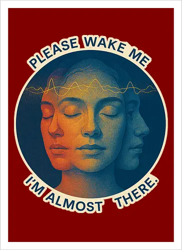 Please wake me. I’m almost there.