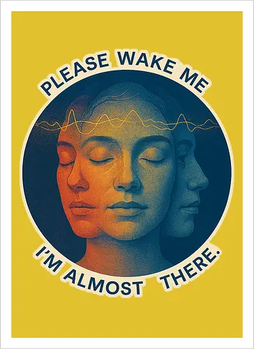 Please wake me. I’m almost there.