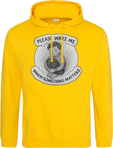 Please wake me when something matters
