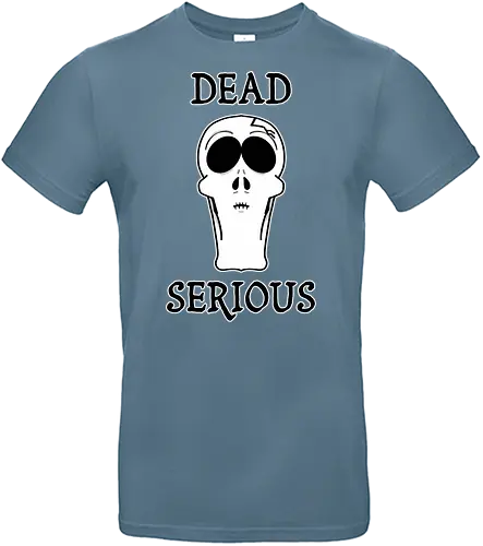 Dead Serious (Toten­ernst) - Skelett, Schädel, lustig, dunkel, Humor, ernst, tot, Cartoon, Comic, Gothik, gruselig, Halloween, sarkastisch, untot, frech, ironisch, kraftvoll, makaber, schräg, alternativ, grunge, creepy, bizarr, minimalistisch, Aussage - Standard T-Shirt